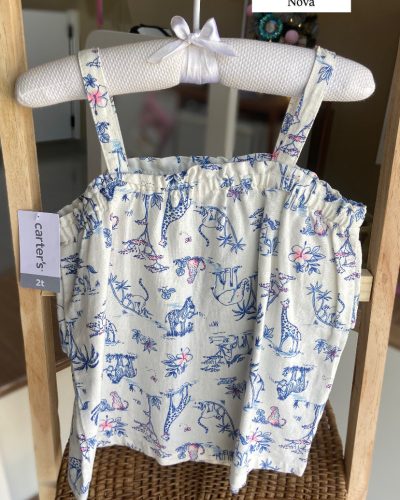 Bata Estampada Carter's Tamanho 2 Nova