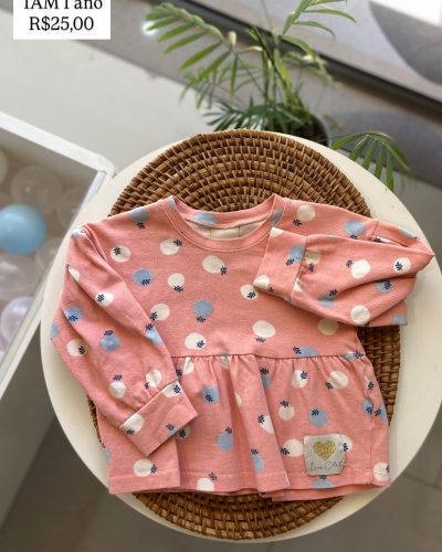 Bata Rosa Coloritta Tamanho 1