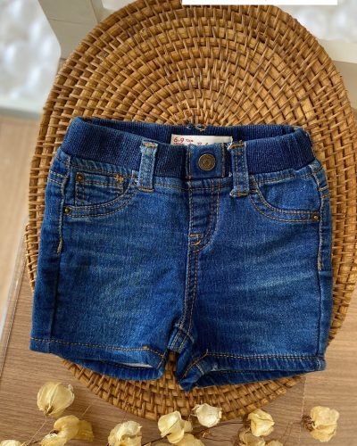 Bermuda Jeans Denim Tamanho 6-9 meses