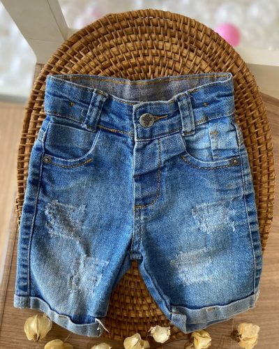 Bermuda Jeans Pimpim Top Tamanho 6-9 meses