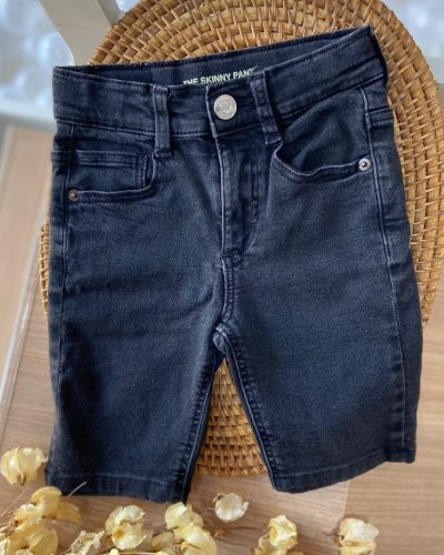 Bermuda Jeans Preta Zara Tamanho 4-5