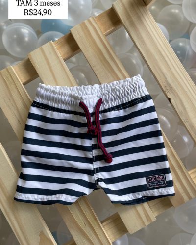 Bermuda Tactel Luc.Boo Tamanho 3 meses