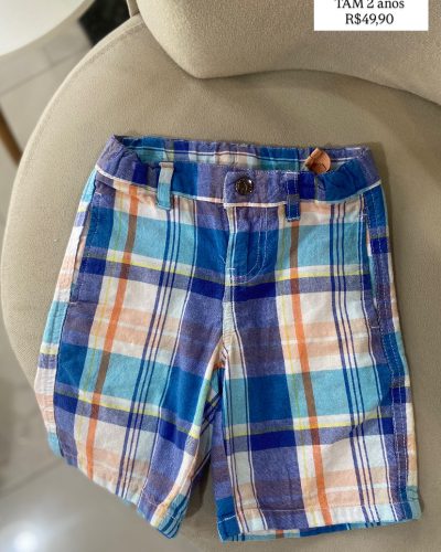 Bermuda Xadrez Náutica Tamanho 2