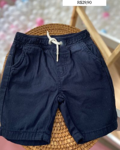 Bermuda azul marinho Baby club Tamanho 2 anos