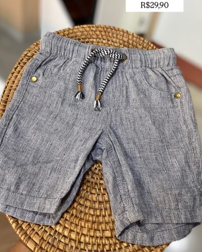 Bermuda linho Poim Tamanho 1 ano