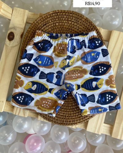 Bermuda moletom Kyly Tamanho 2 anos