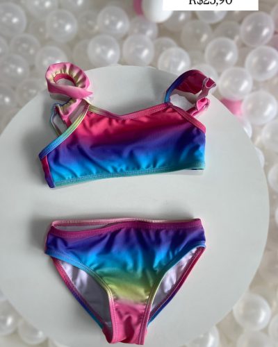Biquíni Colorido Tamanho 3