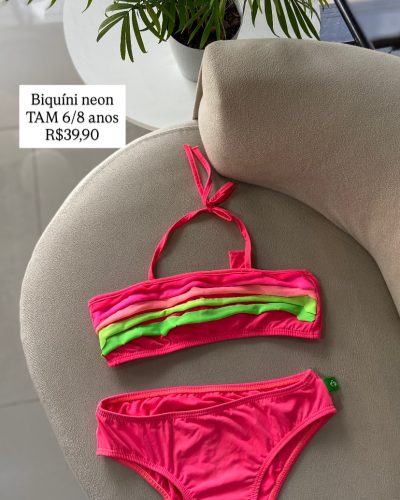 Biquíni Neon Tamanho 6 8