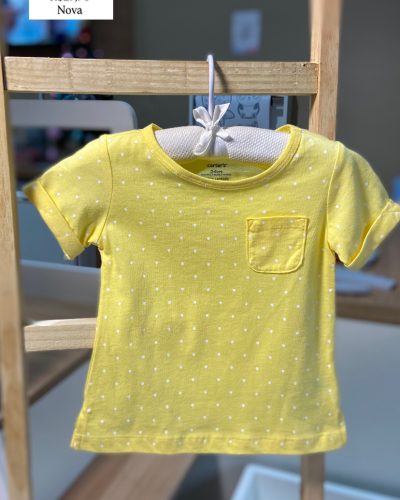 Blusa Amarela Carter's Tamanho 24 meses Nova