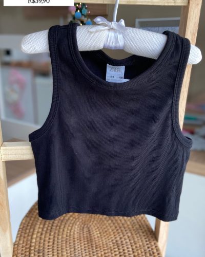 Blusa Canelada Zara Tamanho 8 9