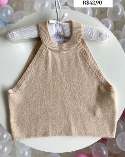 Blusa Cropped Zara Tamanho 8 9