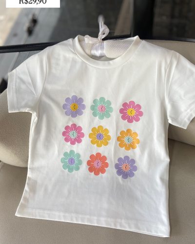 Blusa Flores Tamanho 3 4