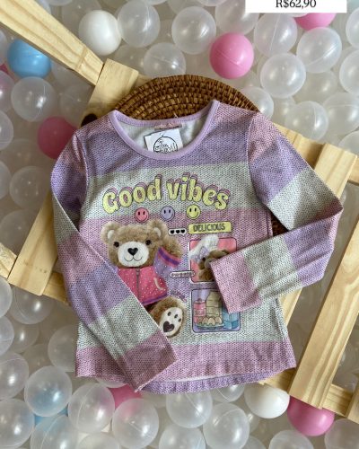 Blusa Manga Longa Kukie Tamanho 4