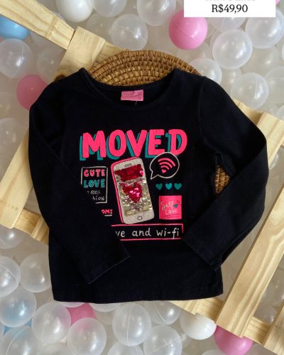 Blusa Manga Longa Momi Tamanho 3