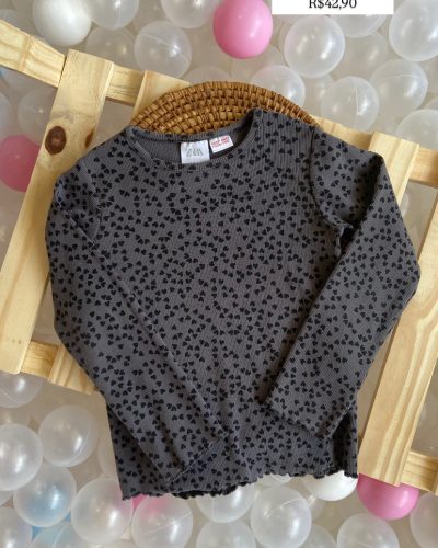 Blusa Manga Longa Zara Tamanho 4 5