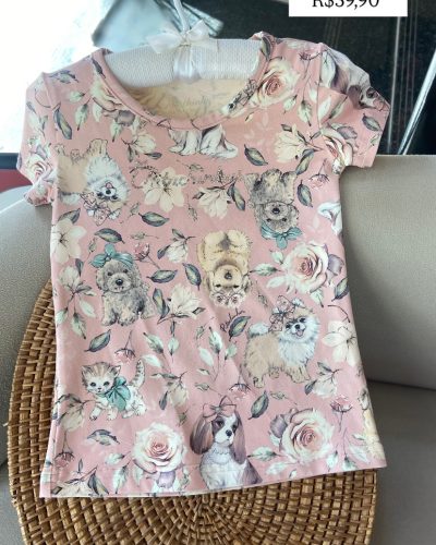 Blusa Rosa Pituchinhus Tamanho 4