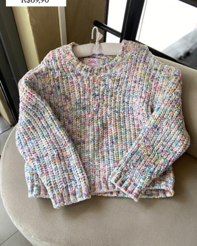 Blusão Colorido Tamanho 7 8