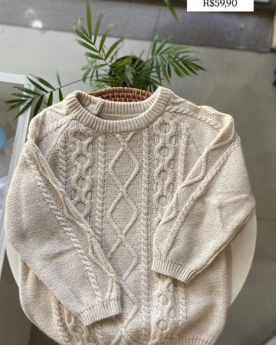 Blusão Linho H&M Tamanho 3 4