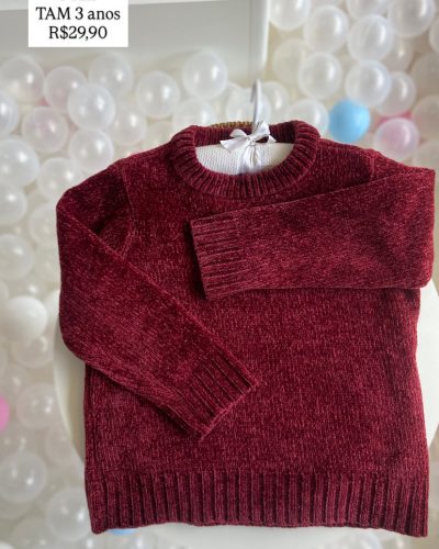 Blusão Poim Vermelho Tamanho 3