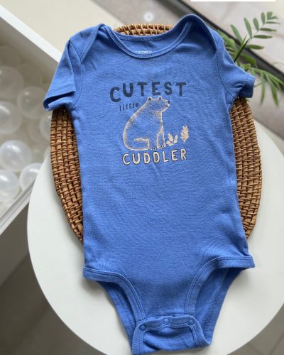 Body Azul Carter's Tamanho 18 meses