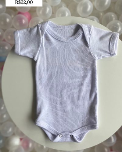 Body Branco Canelado Tamanho 0 3 meses