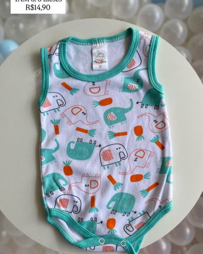 Body Elefante Pimpinha Tamanho 3 6 meses
