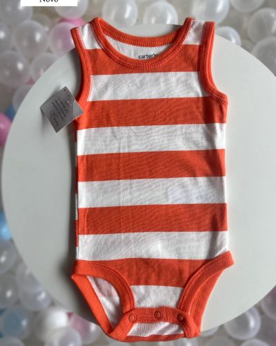 Body Laranja Carter's Tamanho 6 meses Novo