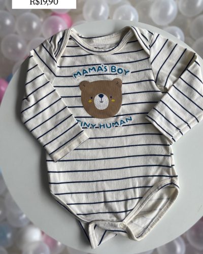 Body Urso Teddy Boom Tamanho 3 6 meses