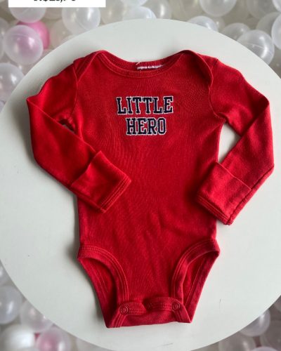 Body Vermelho Little Hero Tamanho RN
