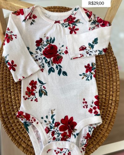 Body floral Carter'S Tamanho 3 meses