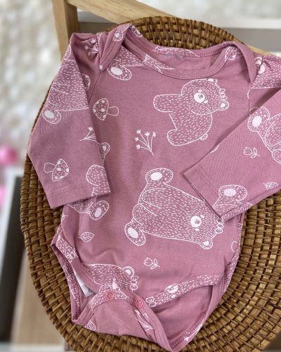 Body rosa Tamanho 0 3 meses