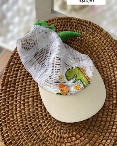 Boné Branco Dino Tamanho 1