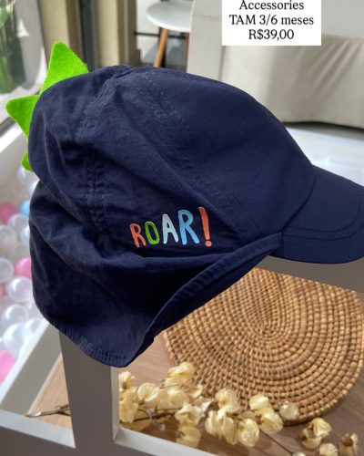 Boné de Praia Dino Acessories Tamanho 3 6 meses