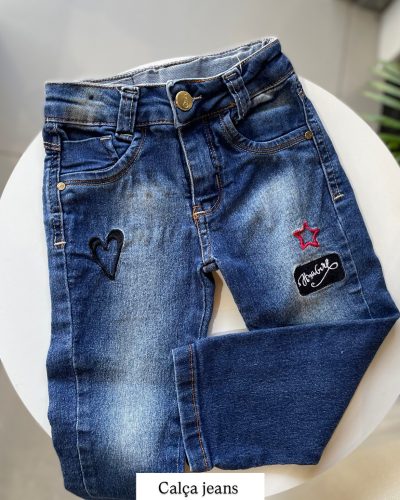 Calça Jeans c Regulagem Tamanho 2
