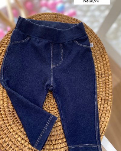 Calça jeans teddy boom Tamanho 0 3 meses