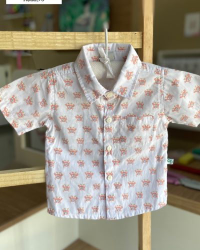 Camisa Caranguejo Club do Dino Tamanho 3 6 meses