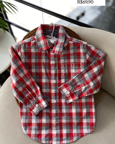 Camisa Vermelha Gymboree Tamanho 18 24 meses