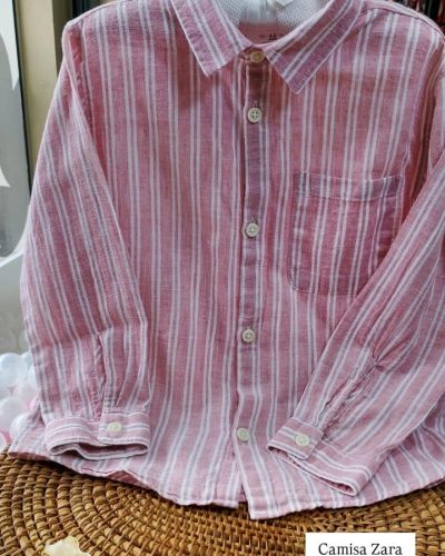 Camisa Zara Listras Tamanho 4 5