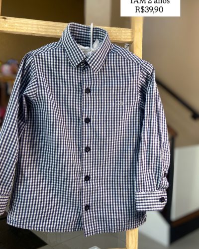 Camisa xadrez Ogochi Tamanho 2 anos