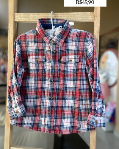 Camisa xadrez Zara Tamanho 18 24 meses