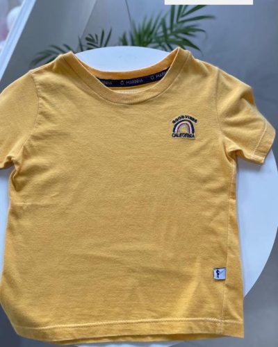 Camiseta Amarela Onda Marinha Tamanho 1