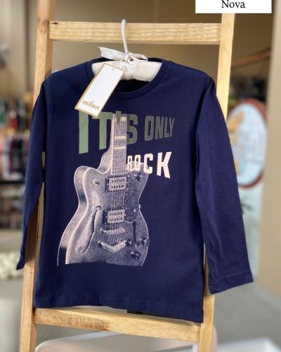 Camiseta Azul Milon Tamanho 3 Nova