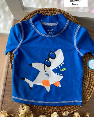 Camiseta Banho Carter's Tamanho 9 meses Nova