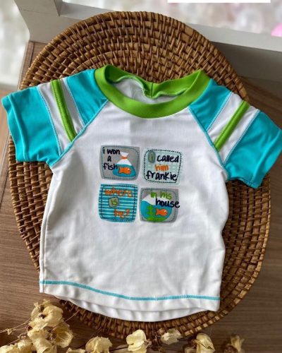 Camiseta Banho Tamanho 3 6 meses