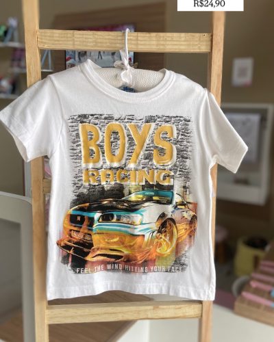 Camiseta Boys Bicho Preguiça Tamanho 4