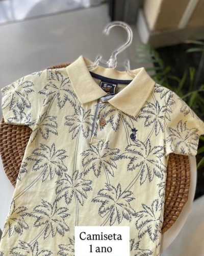 Camiseta Gola Polo Coqueiros Tamanho 1