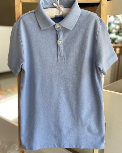 Camiseta Gola Polo Zara Azul Tamanho 8 9