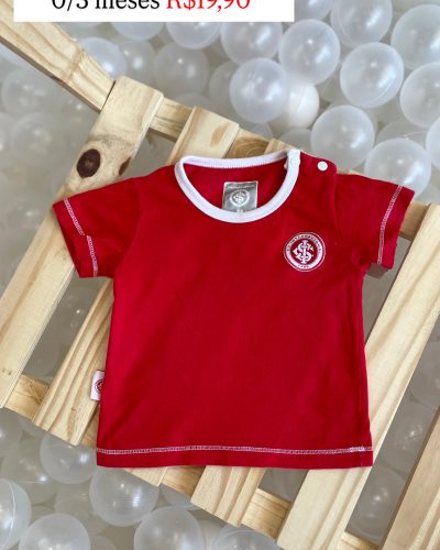 Camiseta Internacional Tamanho 0 3 meses