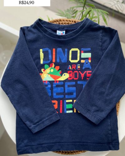 Camiseta Manga Longa Tip Top Tamanho 2