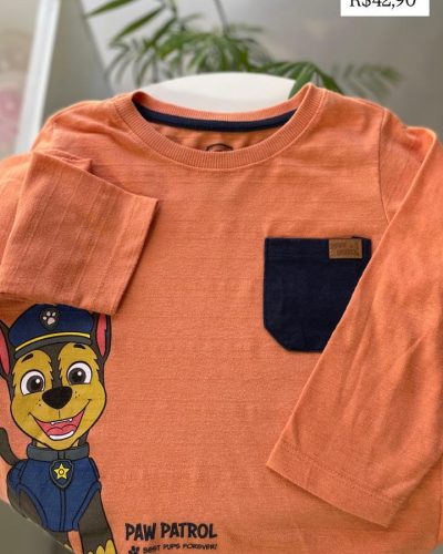 Camiseta Patrulha Canina Tamanho 4